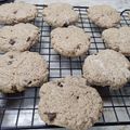 El cooksnap de María Luján Borrelli cuando hizo Galletitas con chips de chocolates y azúcar mascabo. SIN MANTECA.