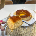 El cooksnap de Francia cuando hizo Flan de mascarpone.