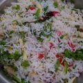 Vaishali Unadkat का कुकस्नैप जब उन्होंने सफेद पुलाव (safed pulao recipe in Hindi) बनाया था।