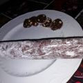 El cooksnap de Noelia. C cuando hizo Fuet de chocolate o salchichón de chocolate.