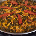 El cooksnap de Julián cuando hizo Paella Valenciana.