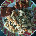 El cooksnap de Estefania Pulla cuando hizo Ensalada de fideos y vegetales salteados.