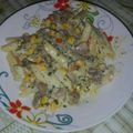 El cooksnap de Ruth cuando hizo Spaghetti en salsa blanca.