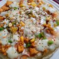 Sana Owais's cooksnap of when they made Chicken Tikka pizza on stove 😋 #ramadankitayari.