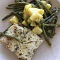 El cooksnap de peti cuando hizo Filetes de merluza macerados y judías verdes con patata rehogadas.