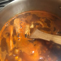 El cooksnap de Maricarmen Meza cuando hizo Caldo de camarón.