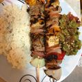 El cooksnap de Nahum Gonzalez cuando hizo Brochetas de pollo.