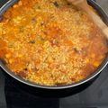 El cooksnap de Mery cuando hizo Arroz con marisco y chorizo.