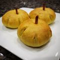 toastyteeny's cooksnap of when they made Halloween Kabocha Squash Bread☆.