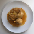 El cooksnap de Javier Rubin Lopez "el salsero" cuando hizo Delicias de pollo de caserío al chilindrón (guarnición de patatas).