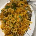 Sarosh Zeeshan's cooksnap of when they made Beef Biryani.