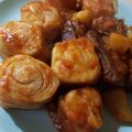 El cooksnap de Amelîe cuando hizo Rollitos de harina en estofado Wickel Nudel (Wickel Klees) con estofado ALEMANES DEL VOLGA.