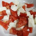El cooksnap de Raquel Rodríguez Sampedro cuando hizo Dados de queso fresco y tomate al orégano.