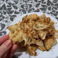 El cooksnap de Luciana Fenos cuando hizo Ramitas de coliflor al horno.