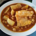 El cooksnap de Karol cuando hizo Garbanzos con bacalao.