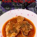 Cooksnap Sesimple Loralin semasa beliau membuat Asam Pedas Berempah Bawal Goreng Lailer Jekfer.