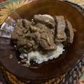 El cooksnap de Sil Sera cuando hizo Goulash de Hígado.