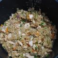 Ruby Yang 的 鮭魚味噌炊飯。電鍋料理 cooksnap