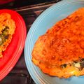 El cooksnap de Geor Ghi cuando hizo Omelette de calabaza y zanahoria relleno de acelga y queso.