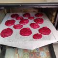 El cooksnap de Maria Mesa cuando hizo Hamburguesas de judía y remolacha con cebolla caramelizada para niños.