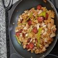 El cooksnap de Mariano Navarro Molina cuando hizo Migas de pan con chorizo, pimientos verdes y melón 🍽.