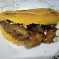El cooksnap de Marielly Méndez 🌷 cuando hizo Arepa rellena de "carne bbq" y queso...🍘🧀🍘🧀😜😛😝.