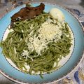 El cooksnap de ElGranMiShu cuando hizo Tallarines verdes.