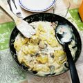 El cooksnap de lourenzo duran vidal cuando hizo Tortellini de queso a la crema de champiñones y nueces.