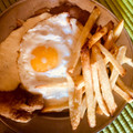 El cooksnap de Ines Mercado cuando hizo Milanesa con papas fritas.