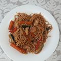 El cooksnap de Toñi Marin cuando hizo Fideos fritos yakisoba de gambas.