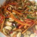 El cooksnap de Sandra Cabrera cuando hizo Chop Suey de Ternera (Salteado de verduras con ternera).