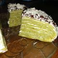 Cooksnap dari bundazee untuk resep Mille Crepes Greentea Cake (step by step)
