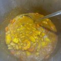 El cooksnap de Rodin cuando hizo Judías blancas con gambones en olla rápida.