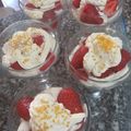 El cooksnap de Pili Sandez cuando hizo Vasitos de fresas con mascarpone y yogur griego.