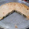 El cooksnap de Gaby Carmena cuando hizo Tarta de espinaca y ricota.
