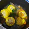 Cooksnap dari Andienz Faa untuk resep Sayur bening bayam Jagung wortel