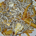 El cooksnap de Maria Garcia cuando hizo Huevos fritos con gulas y gambas.