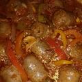 sissylove's cooksnap of when they made Sausage and Peppers - voted the BEST.