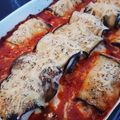 El cooksnap de Luis C. cuando hizo Rollitos de berenjena con jamón York y queso al horno.