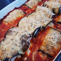 El cooksnap de Luis C. cuando hizo Rollitos de berenjena con jamón York y queso al horno.