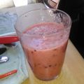 El cooksnap de Sofy 💖 Bentancour cuando hizo Licuado de banana frutilla kiwi y semillas de chía.