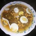 El cooksnap de Marga cuando hizo Cardo con garbanzos.