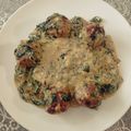 El cooksnap de Jose Carlos cuando hizo Albóndigas con salsa de Gorgonzola, Espinacas y Patatas🧀.