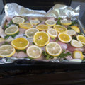 El cooksnap de Adriana Frias cuando hizo Pescado al horno con verduras.
