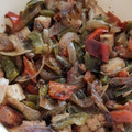 El cooksnap de Daniel Fernández Grande cuando hizo Tofu salteado con vegetales.