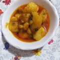 Popat Bhavisha's cooksnap of when they made Batata Nu Shaak.