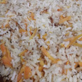El cooksnap de Diana Fernández cuando hizo Arroz blanco con zanahoria rallada.