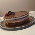 cook_107955679 Cooksnap-ja, amikor elkészítette a(z) Tej-és fehércsokoládé mousse torta málnazselével receptet.