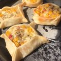 El cooksnap de Tamara cura cuando hizo Canastitas de choclo y queso .