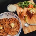 Arvinder kaur का कुकस्नैप जब उन्होंने टोफू प्याज़ आलू पराठा (tofu pyaz aloo paratha recipe in Hindi) बनाया था।